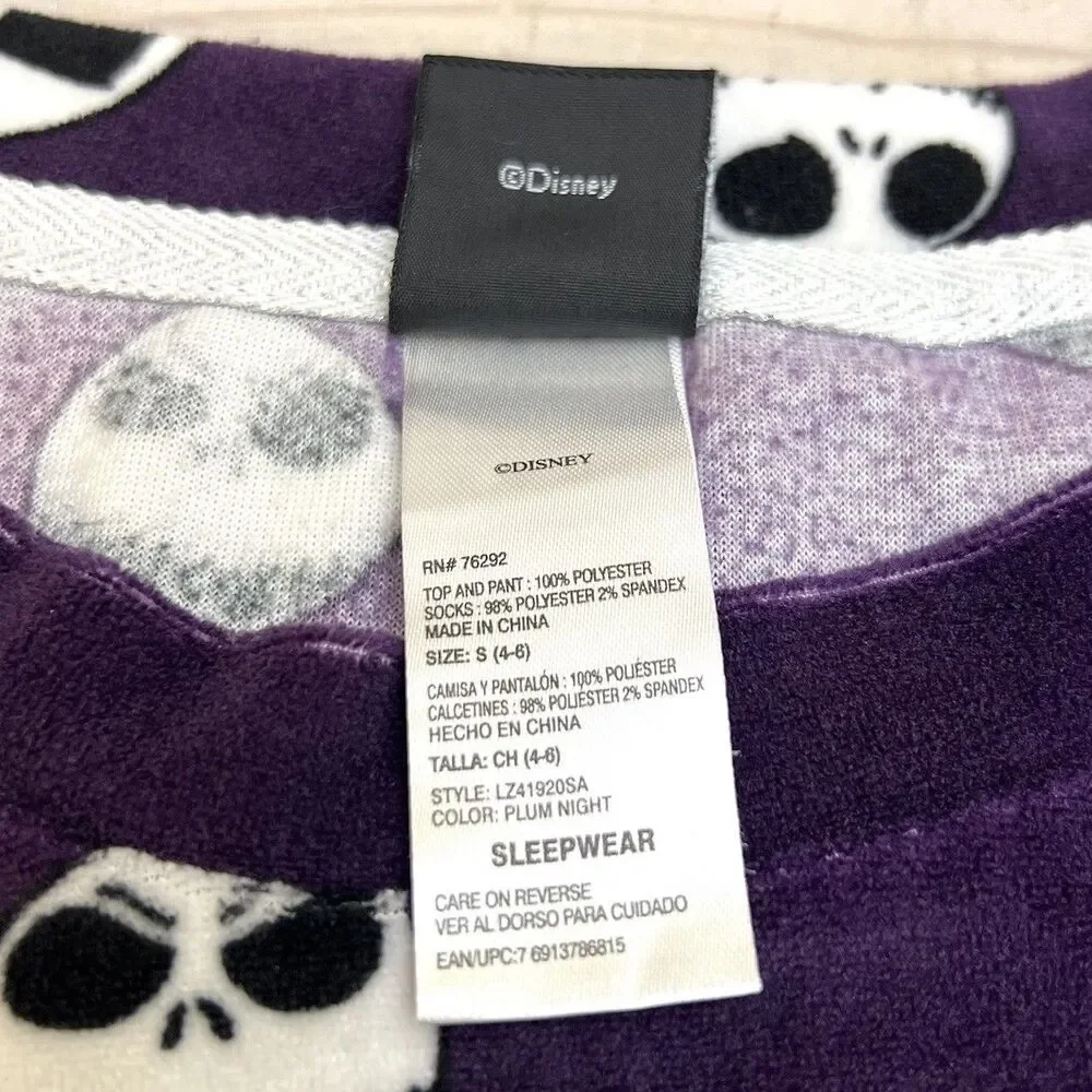 “Nightmare Before Coffee” Christmas Disney Womens S Purple Pajama Top Sleepwear - Picture 6 of 12